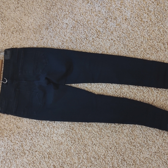 American Eagle black, next level stretch ripped jeggings - Picture 4 of 4